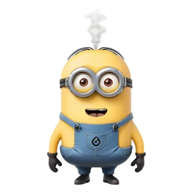 A minion farting sticker