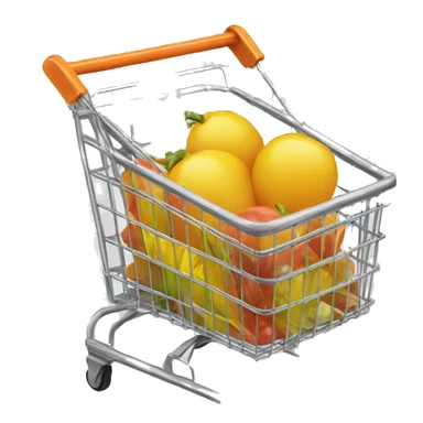 shopping basket sticker