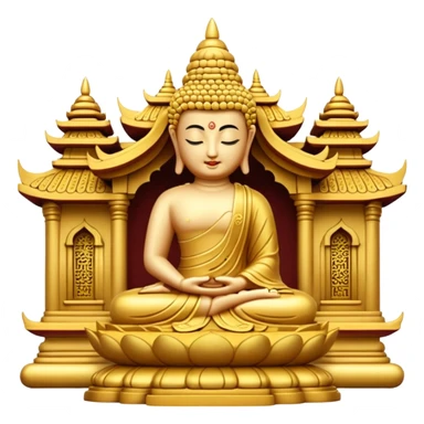budha temple sticker