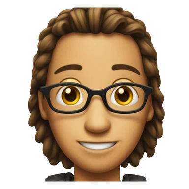 An emoji in a movie poster sticker