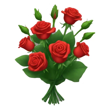 Red roses bouquet  sticker