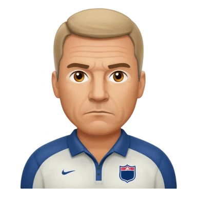 an American football coach sticker