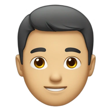 half asian guy sticker