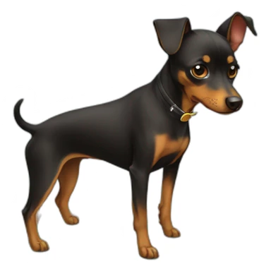 pinscher plays boardgame sticker