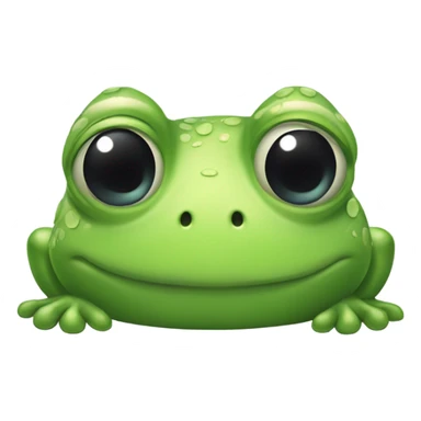 Extremely embarrassed frog sticker