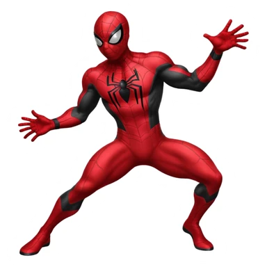 Black spiderman sticker