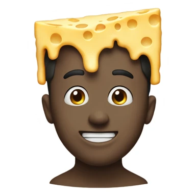 Emoji throwing up cheese ￼ sticker