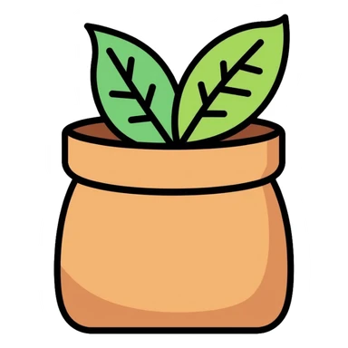 bag of organic compost with leaf symbol sticker