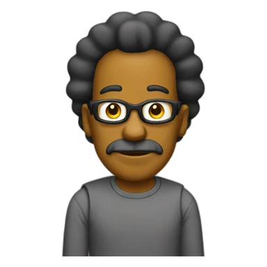 Black simpson sticker