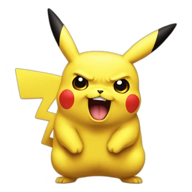 Pikachu angry sticker
