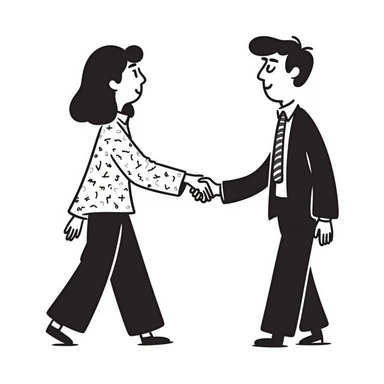 iran and america shaking hand sticker