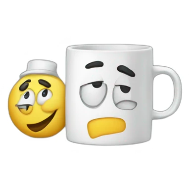 mug with best boss in the world lettering sticker