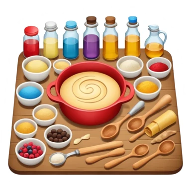 aethetic baking ingredients sticker