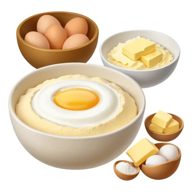 baking ingredients ready for preparation sticker