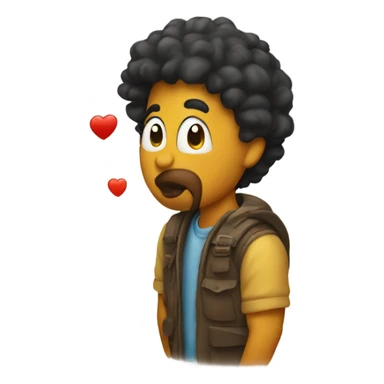 Catching a kiss sticker