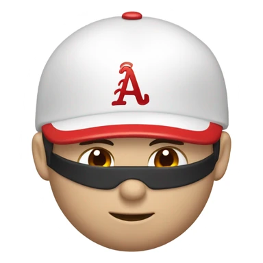 A cool baseball emoji sticker