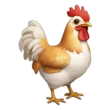 lovely chicken sticker