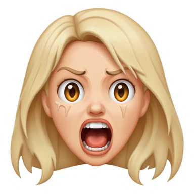 Female screaming huh sticker