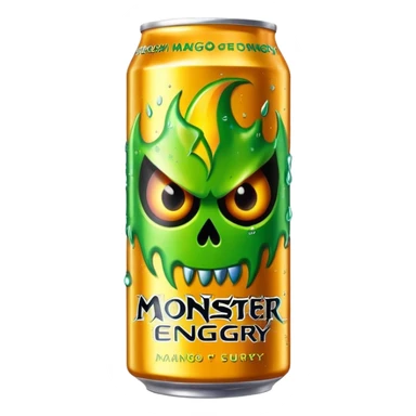 Mango Loco Monster energy drink sticker