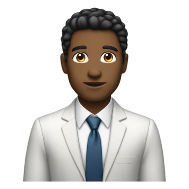 A young black hair white skin handsome businessman  sticker