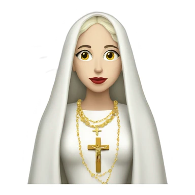 Lady Gaga as holy mary sticker