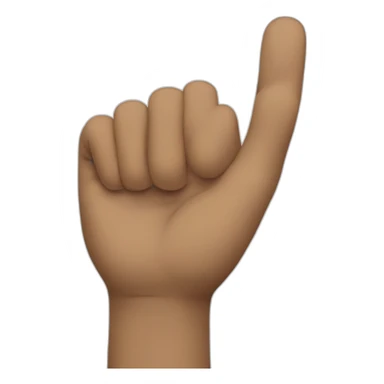 Salute with two hand sticker