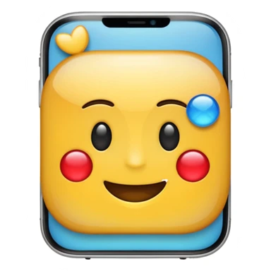 emoji de un celular iphone sticker
