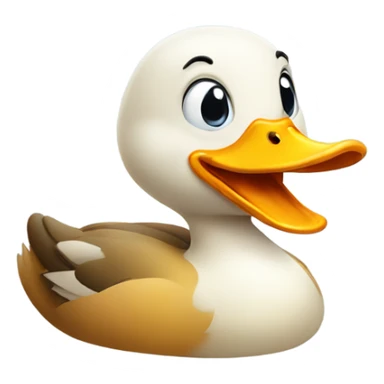 Happy duck sticker