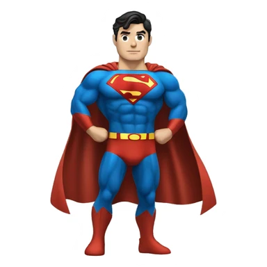 superman con rayo sticker