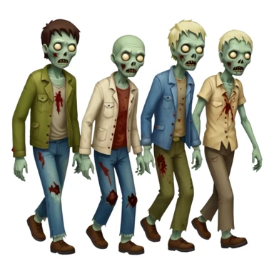 Make a croud of people that was dead on the floor standing up sticker