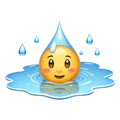 water on the ground sticker