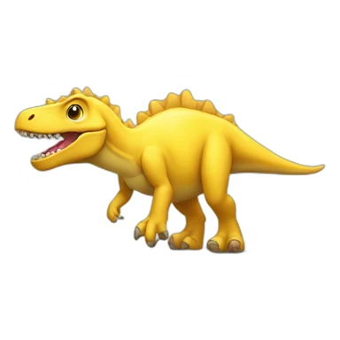 big yellow dinosaur sticker