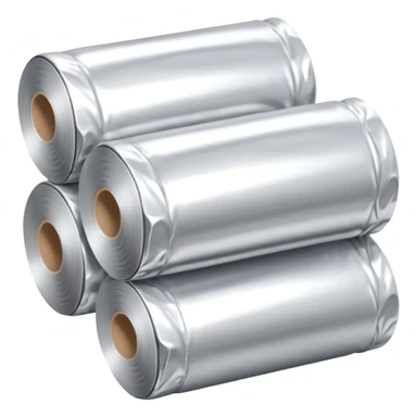 silver foil roll pack sticker