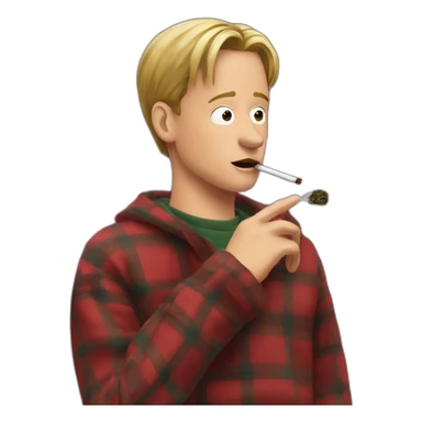 Kevin McCallister smoking herbs sticker
