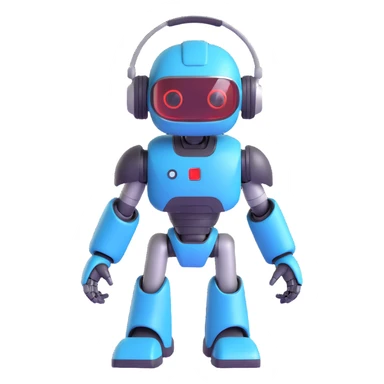 modern robot mascot with a headset, professional and approachable, featuring #fbcd0b as the main color for a website assistant sticker