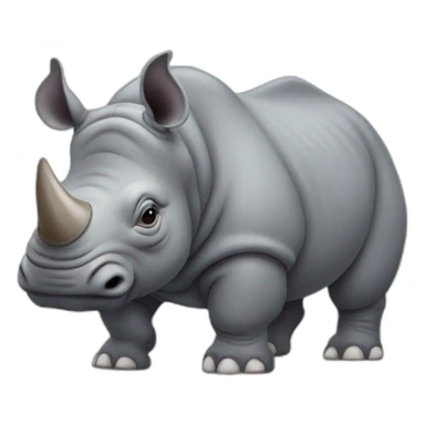 cute-chubby-rhino sticker