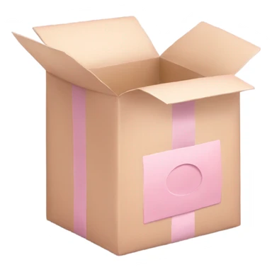 light pink package sticker