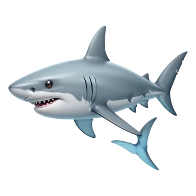 Cinematic Noble Shark Portrait Emoji, Poised and regal, with a sleek, powerful build and a smooth, streamlined body in icy gray and white tones, deep-set soulful piercing eyes, Simplified yet sharp and sophisticated features, highly detailed, glowing with a soft, dignified glow, high shine, intelligent and formidable, stylized with an air of oceanic majesty, focused and attentive, soft glowing outline, capturing the essence of a watchful and confident predator, so majestic it feels as though it could glide out of the screen with effortless authority! sticker