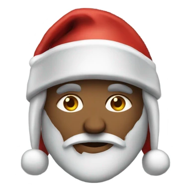 spartan male wearing santa hat sticker