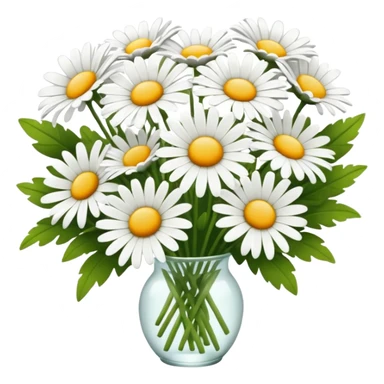white daisy flower a bouquet sticker