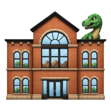 Dinosaur Museum Building sticker