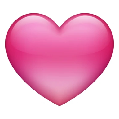 pink ombre heart, vibrant pink gradient, classic emoji look sticker