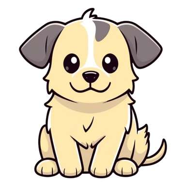 Sad dog sticker