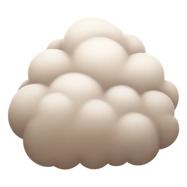 pastel brown cloud sticker
