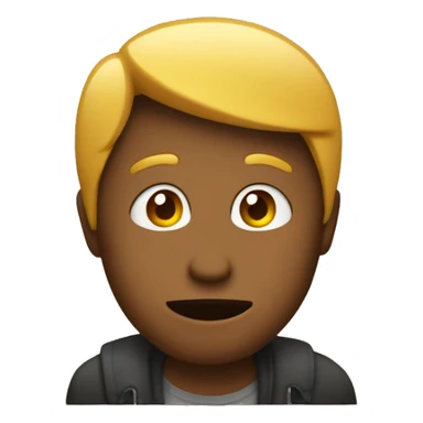 a guy with a d alphabet covering his face sticker