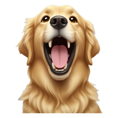 one golden retriever scream goal! sticker