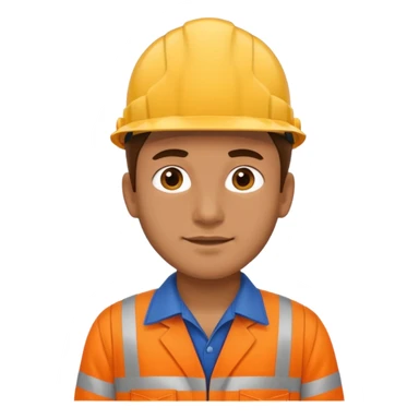 men wear worker's uniform sticker