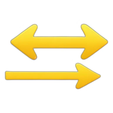 arrow yellow increasing sticker