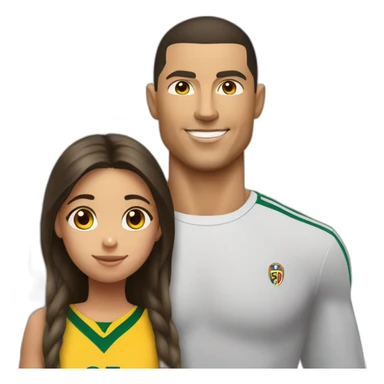 ronaldo embrasse une fille sticker