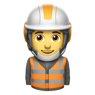 Ingeniero casco blanco  sticker
